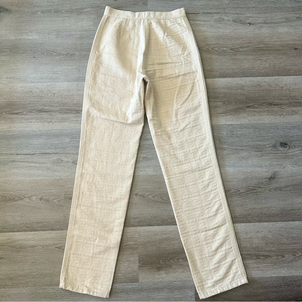 Fendi zucca FF White Cotton jeans - Picture 6 of 10